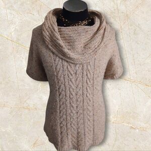 Cozy Tan Women's Short-Sleeve Sweater
